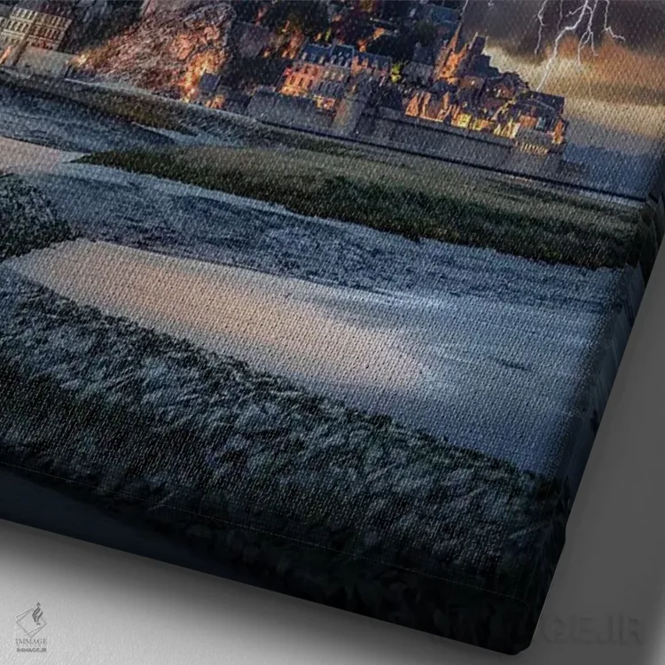 تابلو پیچش در کوه سنت مایکل اثر برنت شاونور - نمای نزدیک بافت بوم