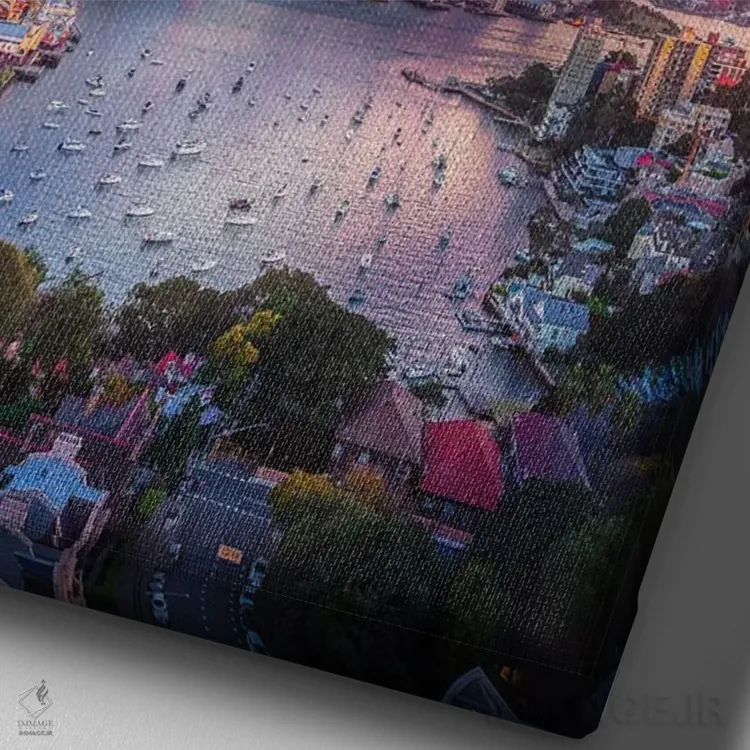 تابلو گردباد سیدنی اثر برنت شاونور - نمای نزدیک بافت بوم