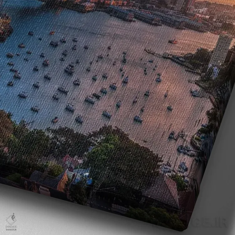 تابلو ابر طاقچهای سیدنی (استرالیا) اثر برنت شاونور - نمای نزدیک بافت بوم