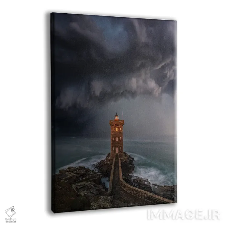 تابلو باران سیلآسا در فانوس دریایی اثر برنت شاونور - نمای پرسپکتیو محصول
