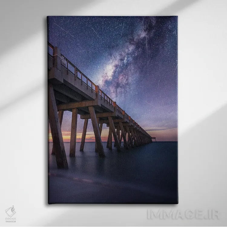 تابلو رویاهای ساحل پنساکولا اثر برنت شاونور - نمای روبهرو روی دیوار