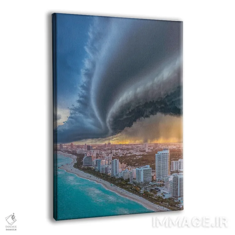 تابلو ابر طاقچهای میامی ۲.۰ اثر برنت شاونور - نمای پرسپکتیو محصول