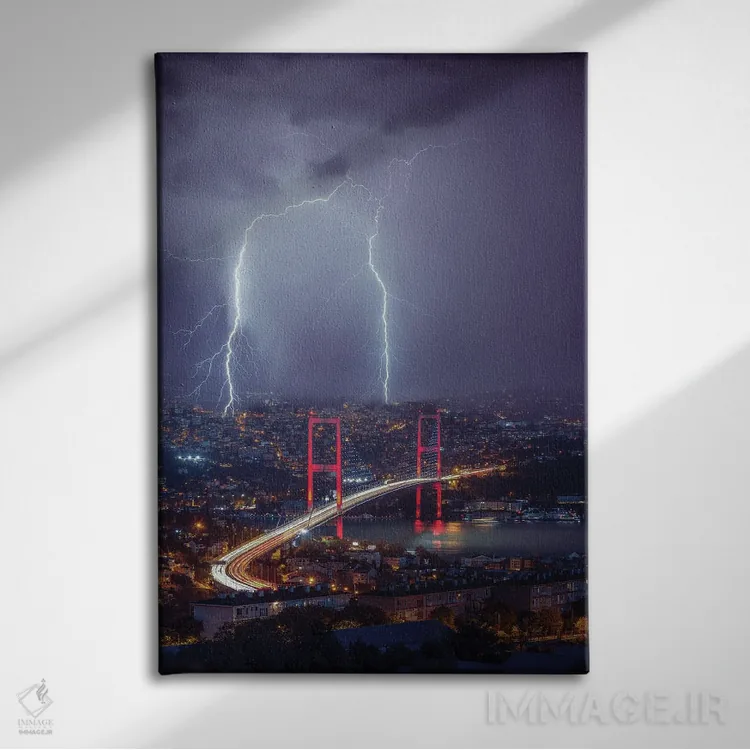 تابلو جرقههای استانبول اثر برنت شاونور - نمای روبهرو روی دیوار