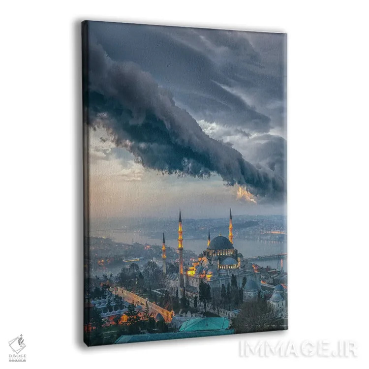 تابلو رعد و برق مسجد استانبول اثر برنت شاونور - نمای پرسپکتیو محصول