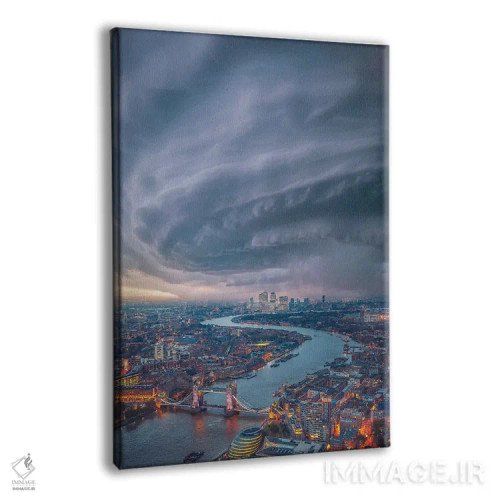 تابلو گردباد لندن اثر برنت شاونور - نمای پرسپکتیو محصول