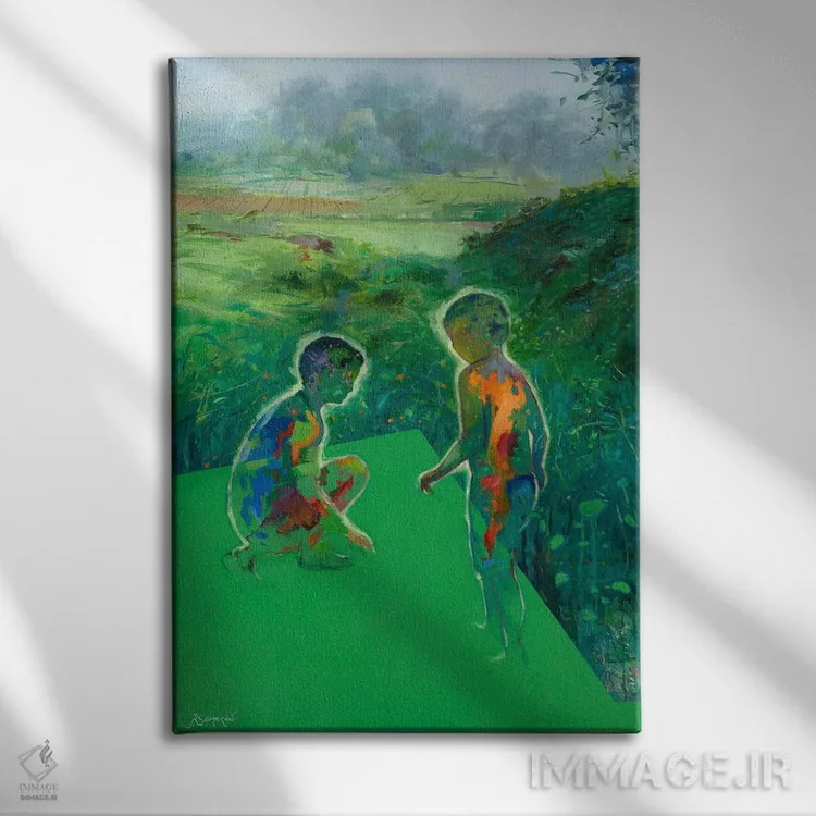 تابلو مفهومی ۱ اثر بنیتو سالمرون - نمای روبهرو روی دیوار