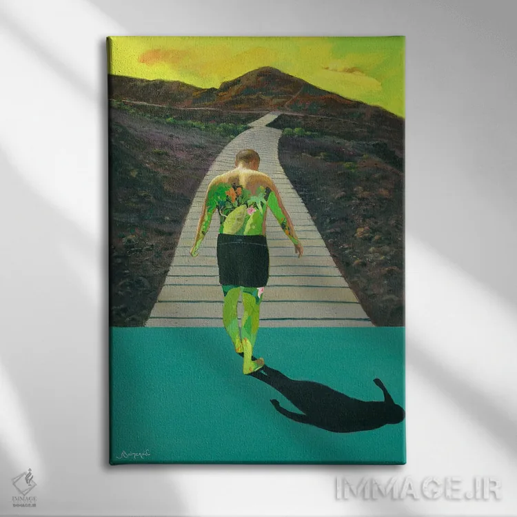 تابلو مفهومی ۳ اثر بنیتو سالمرون - نمای روبهرو روی دیوار