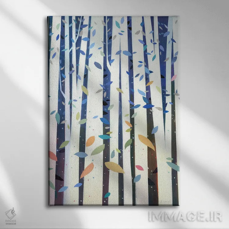 تابلو صنوبرها ۲ اثر بنیتو سالمرون - نمای روبهرو روی دیوار