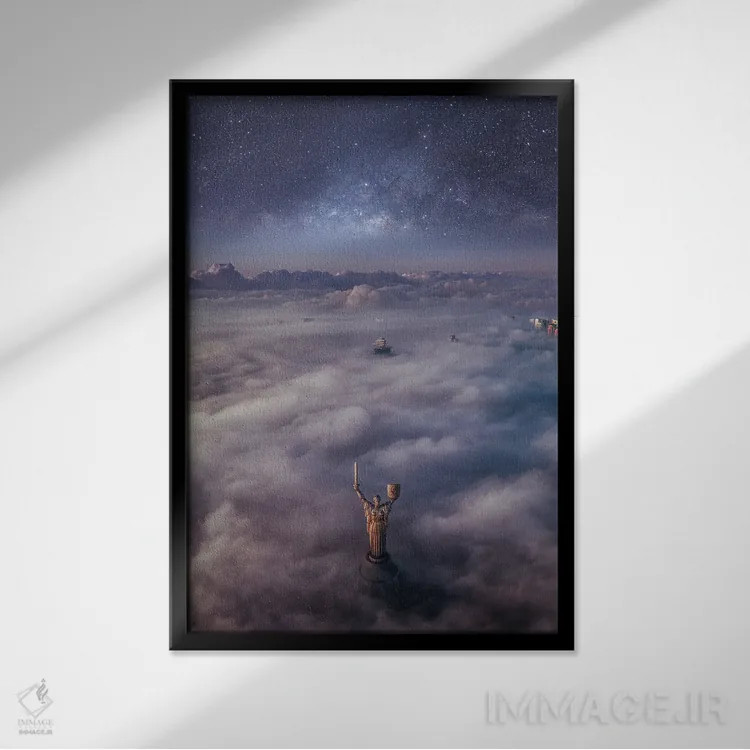 تابلو جادوی اوکراین اثر برنت شاونور - نمای قابدار مشکی