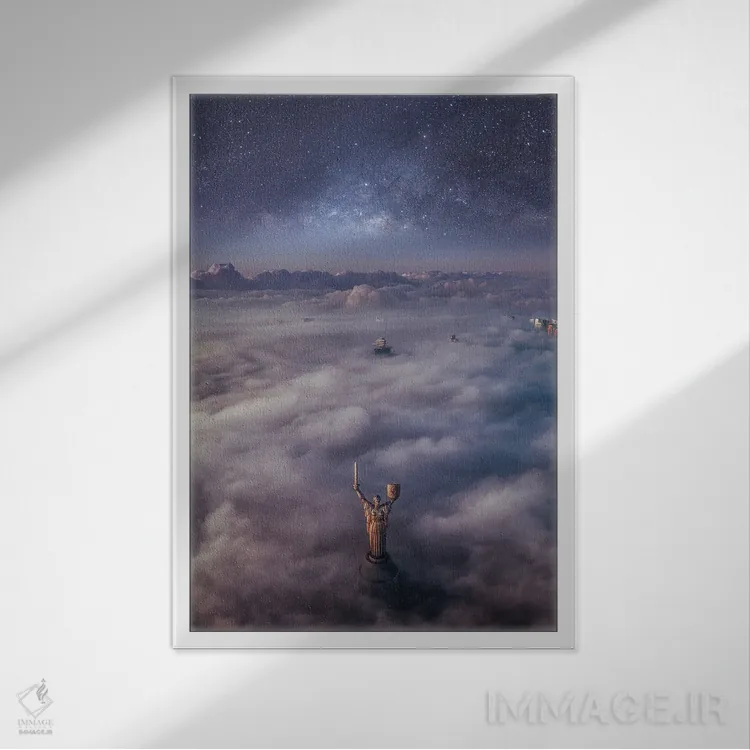 تابلو جادوی اوکراین اثر برنت شاونور - نمای قابدار سفید