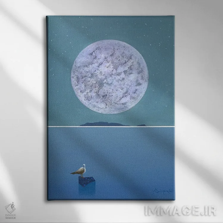 تابلو ماه ۹ اثر بنیتو سالمرون - نمای روبهرو روی دیوار