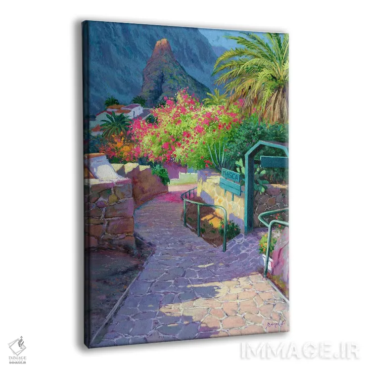 تابلو ماسکا ۱ (روستا در تنریف اسپانیا) اثر بنیتو سالمرون - نمای پرسپکتیو محصول