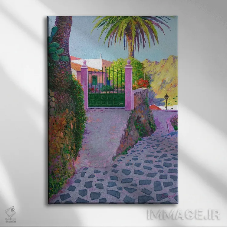 تابلو ماسکا ۲ اثر بنیتو سالمرون - نمای روبهرو روی دیوار