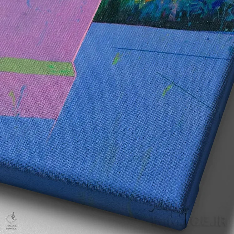 تابلو پاپ ۱ (سبک هنری) اثر بنیتو سالمرون - نمای نزدیک بافت بوم