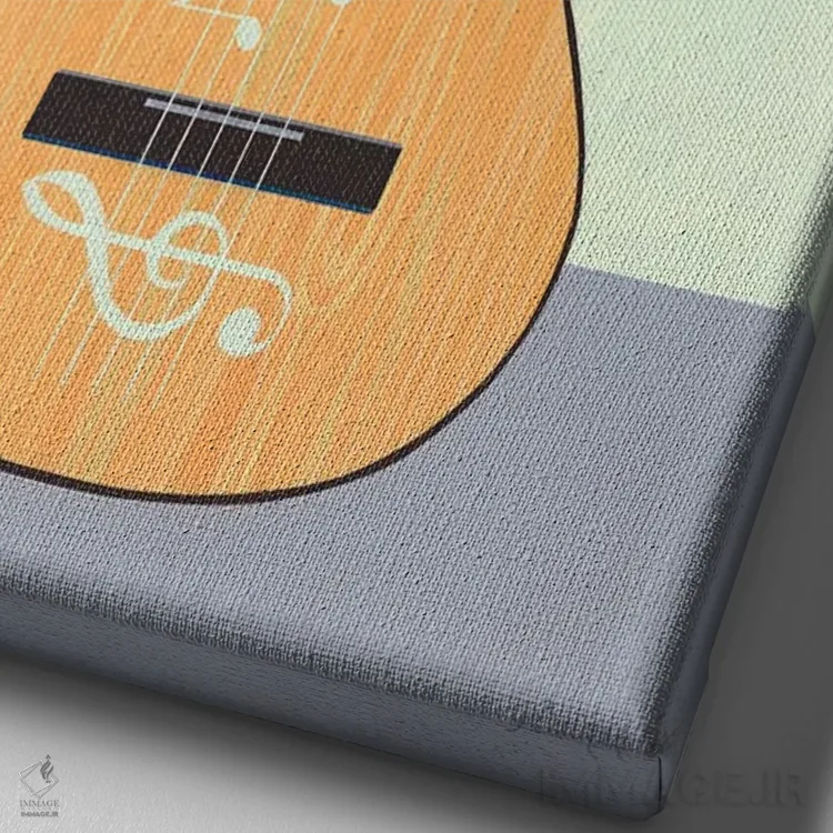 تابلو ملودی ۱ اثر بنیتو سالمرون - نمای نزدیک بافت بوم