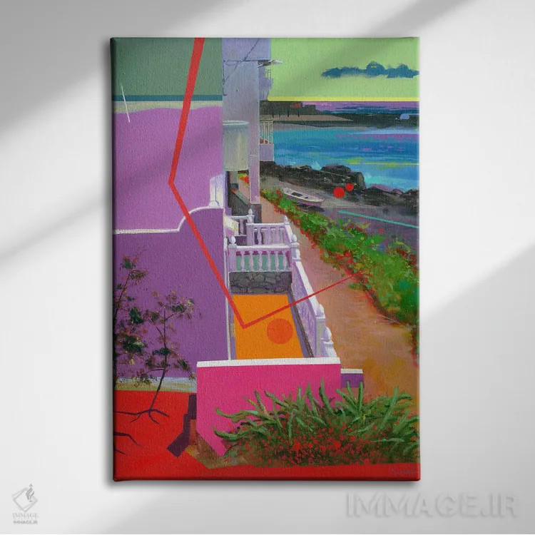 تابلو پاپ ۷ اثر بنیتو سالمرون - نمای روبهرو روی دیوار