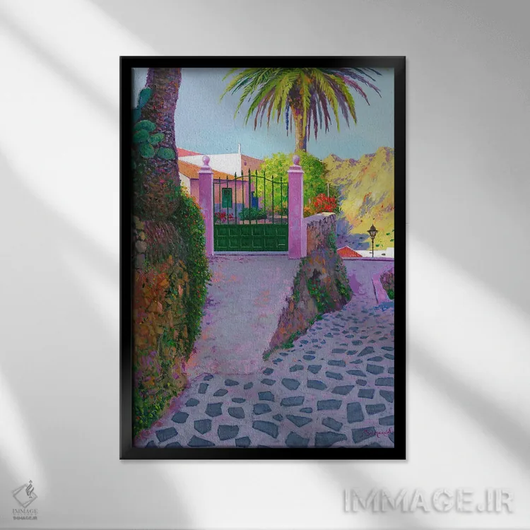 تابلو ماسکا ۲ اثر بنیتو سالمرون - نمای قابدار مشکی