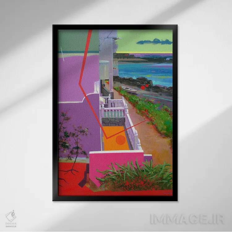 تابلو پاپ ۷ اثر بنیتو سالمرون - نمای قابدار مشکی