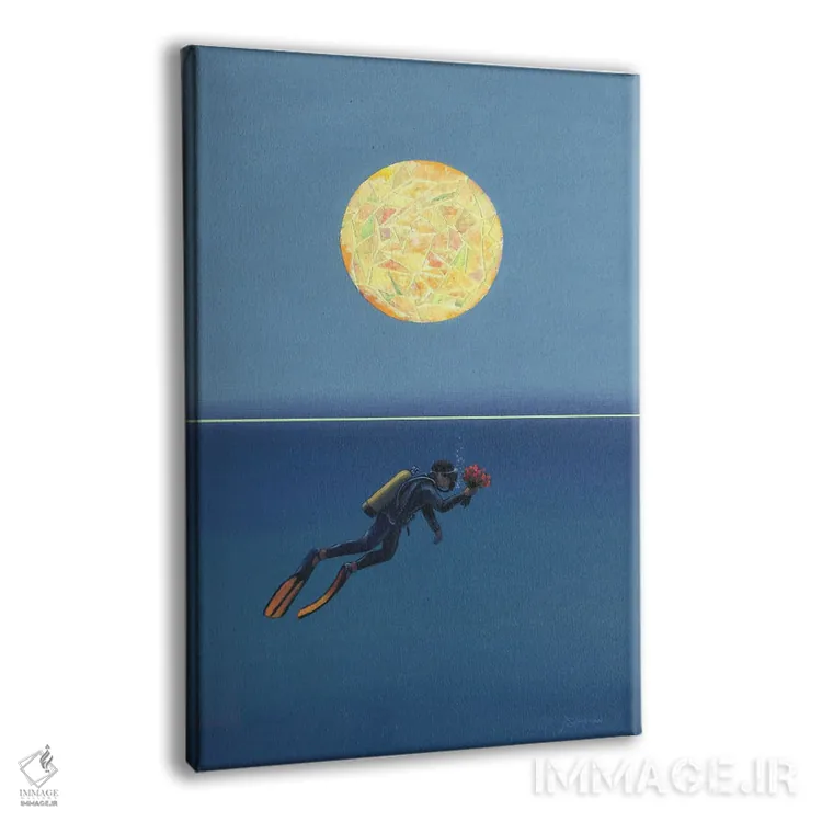 تابلو خورشید ۱۵ اثر بنیتو سالمرون - نمای پرسپکتیو محصول
