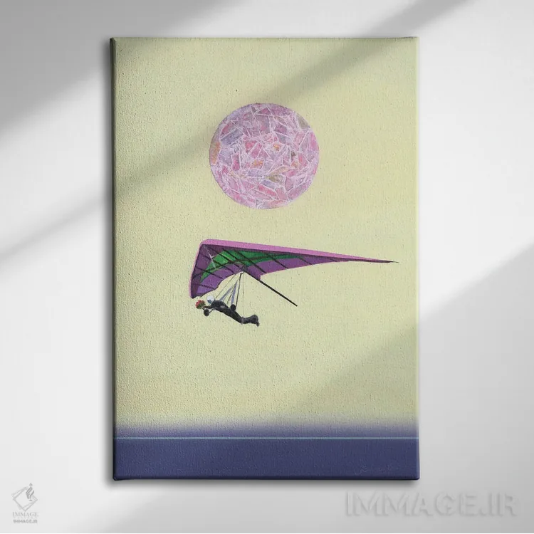 تابلو خورشید ۱۴ اثر بنیتو سالمرون - نمای روبهرو روی دیوار