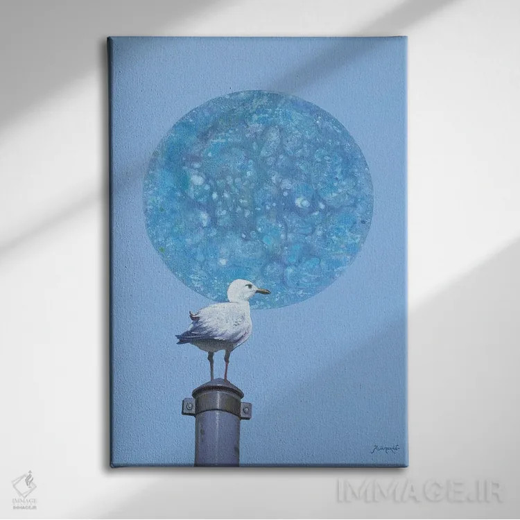 تابلو خورشید ۶ اثر بنیتو سالمرون - نمای روبهرو روی دیوار