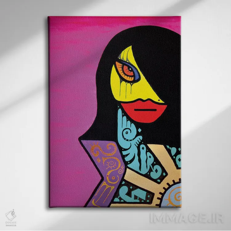 تابلو اوا اثر بیلی آرتیست - نمای روبهرو روی دیوار