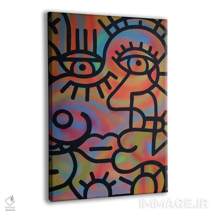 تابلو جان و سالی اثر بیلی آرتیست - نمای پرسپکتیو محصول