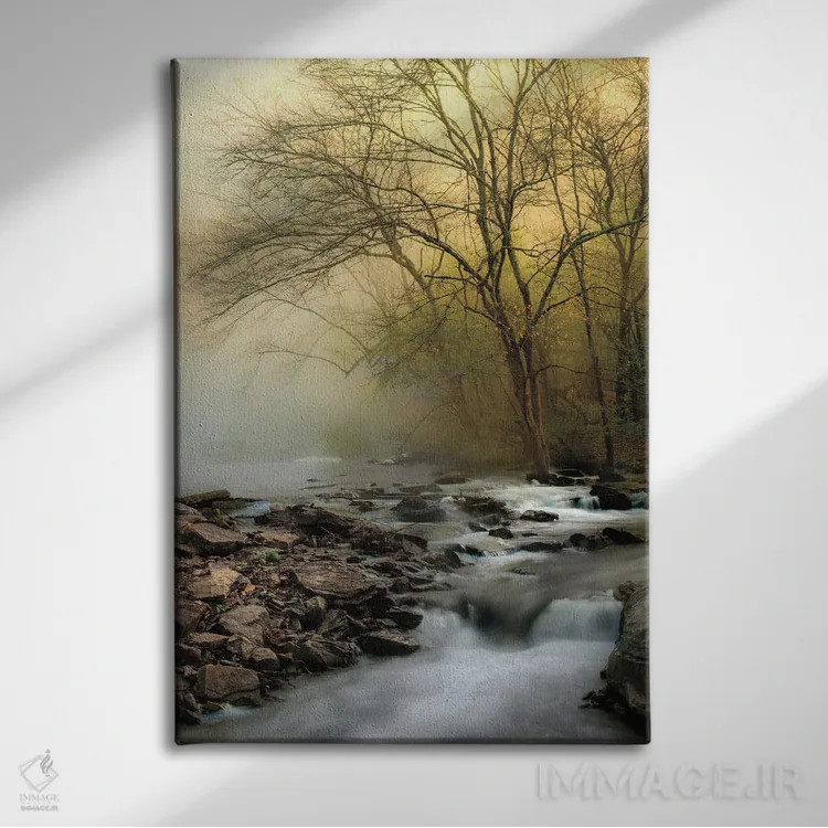 تابلو یک صبح بهاری اثر دی. برت - نمای روبهرو روی دیوار