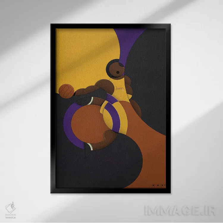 تابلو کوبه (شهر) اثر جان باتالگازی - نمای قابدار مشکی