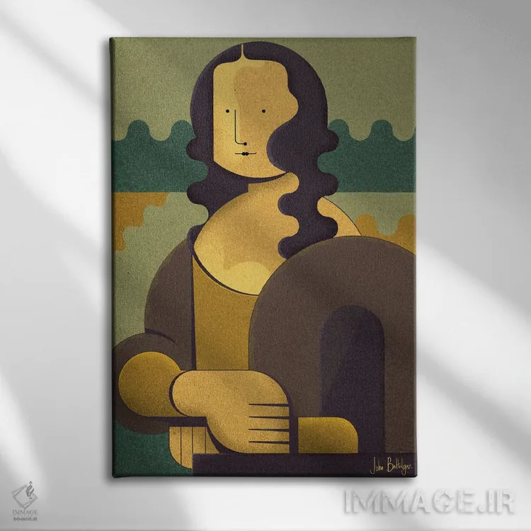 تابلو مونا من اثر جان باتالگازی - نمای روبهرو روی دیوار