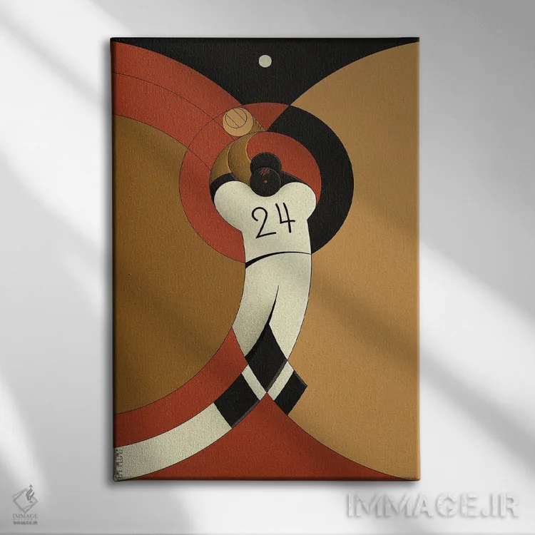 تابلو شکار اثر جان باتالگازی - نمای روبهرو روی دیوار