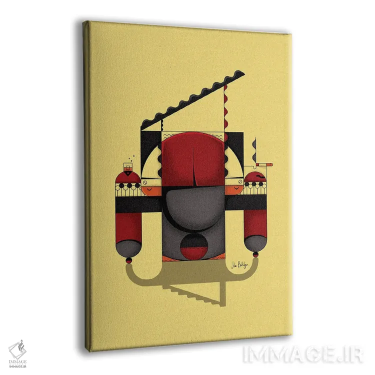 تابلو مرد پیانیست اثر جان باتالگازی - نمای پرسپکتیو محصول