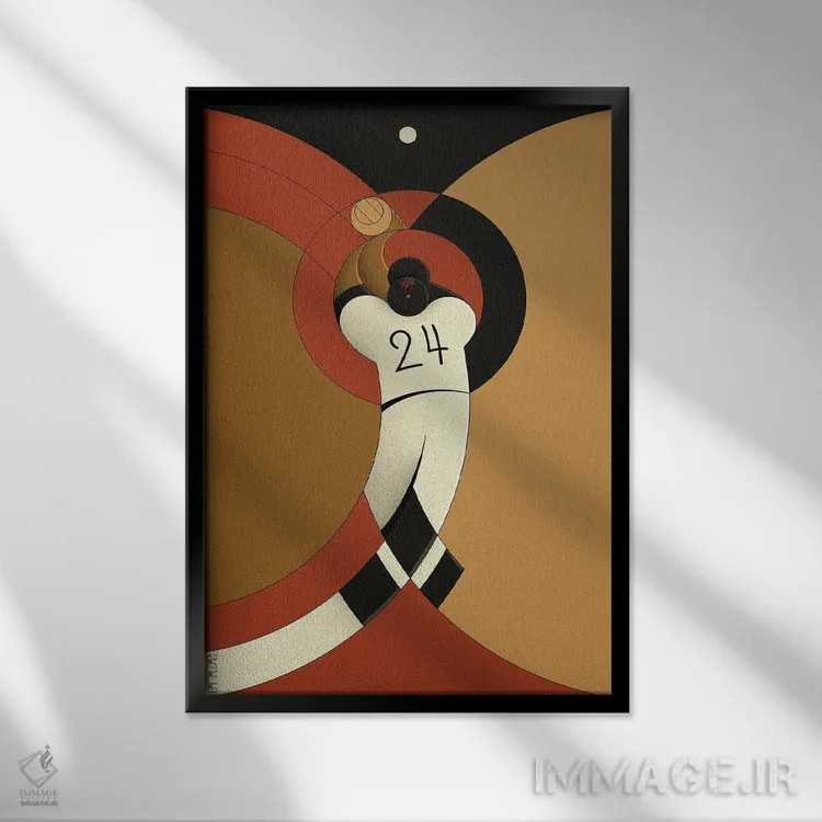 تابلو شکار اثر جان باتالگازی - نمای قابدار مشکی