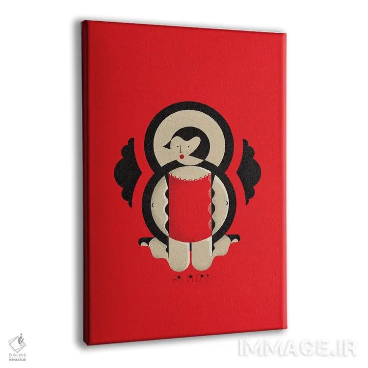 تابلو فلاپر (دختر دههٔ ۲۰ میلادی) اثر جان باتالگازی - نمای پرسپکتیو محصول