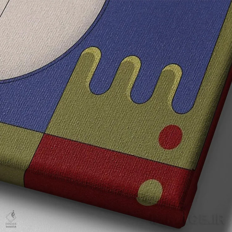 تابلو ویلما اثر جان باتالگازی - نمای نزدیک بافت بوم