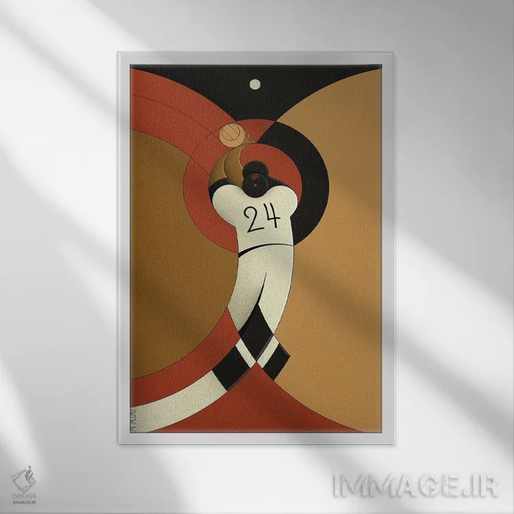 تابلو شکار اثر جان باتالگازی - نمای قابدار سفید