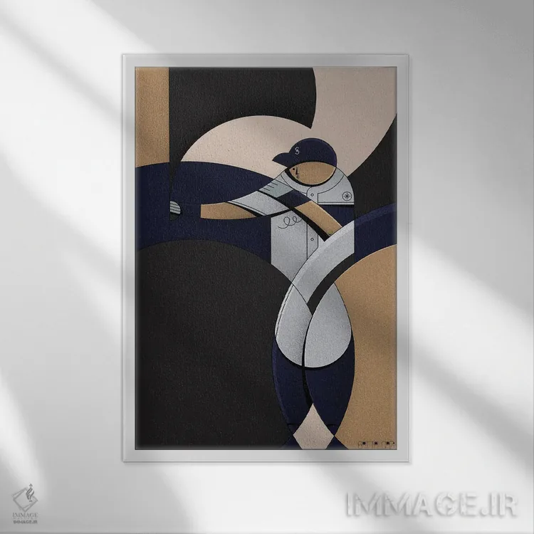 تابلو ایچیرو اثر جان باتالگازی - نمای قابدار سفید