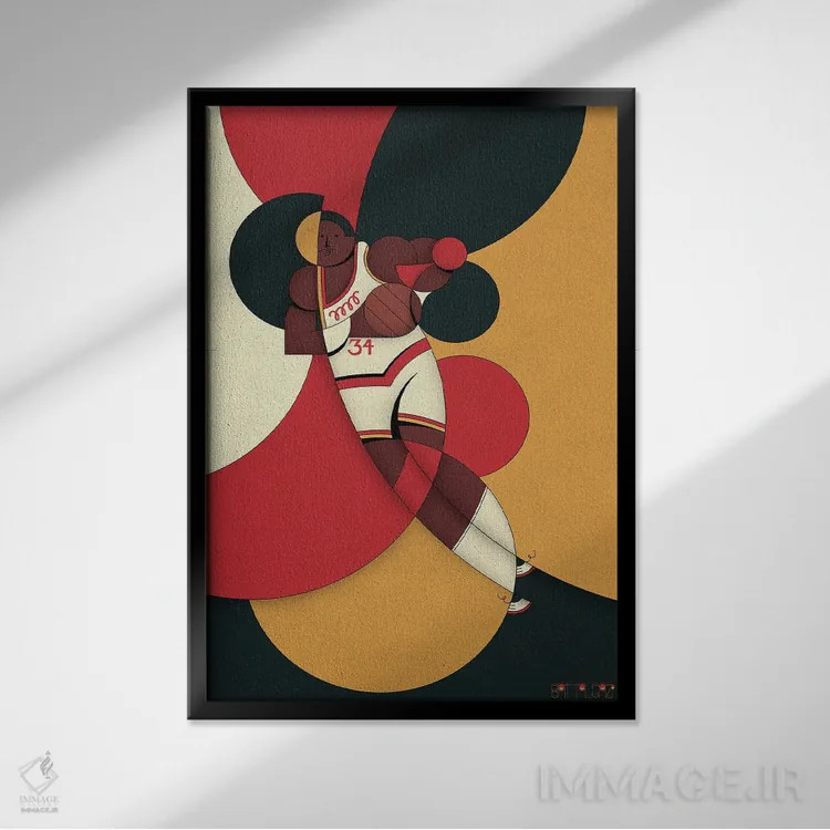 تابلو رویا اثر جان باتالگازی - نمای قابدار مشکی