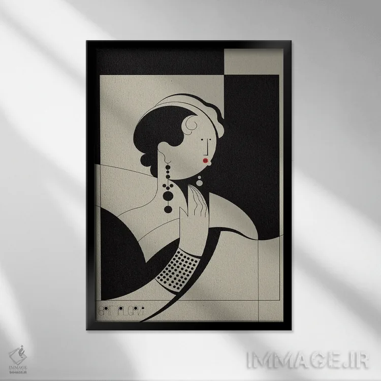 تابلو لوییز ۲ اثر جان باتالگازی - نمای قابدار مشکی