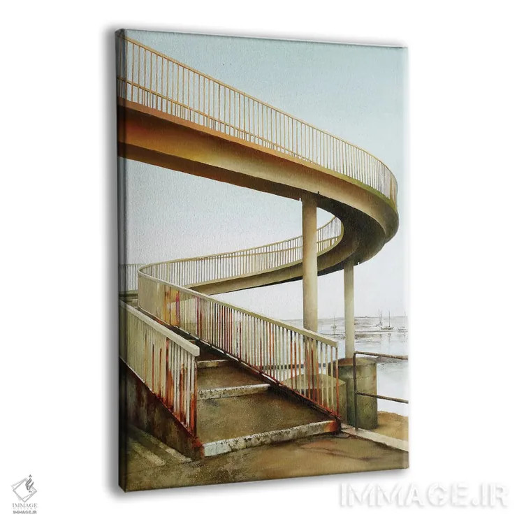 تابلو پل عابر پیاده اثر برحذر از خلأ (نام آرتیست/استودیو) - نمای پرسپکتیو محصول