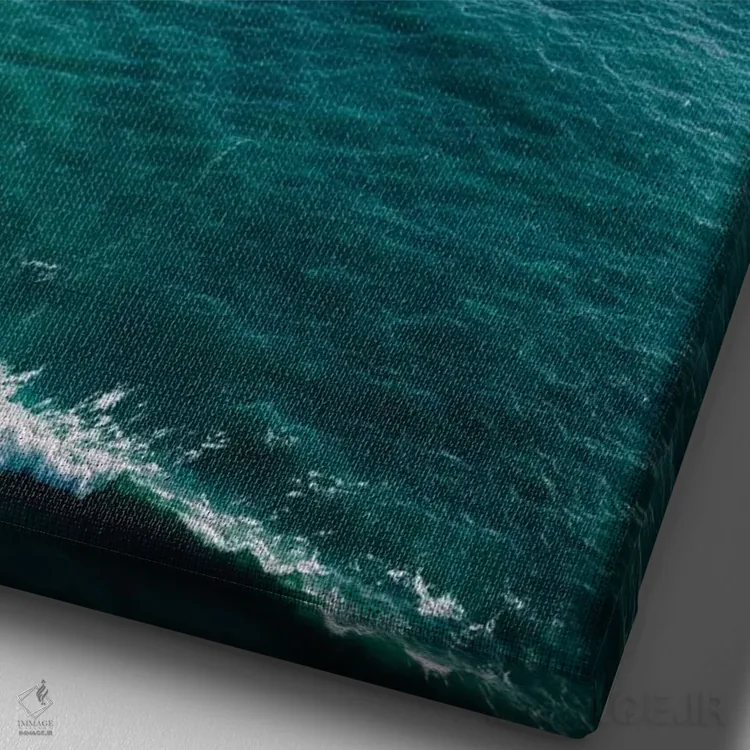 تابلو آبی بیگ سور اثر بثانی یانگ - نمای نزدیک بافت بوم