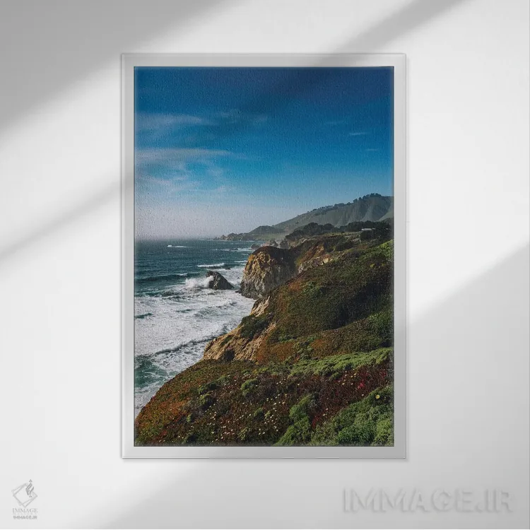 تابلو بیگ سور VI اثر بثانی یانگ - نمای قابدار سفید