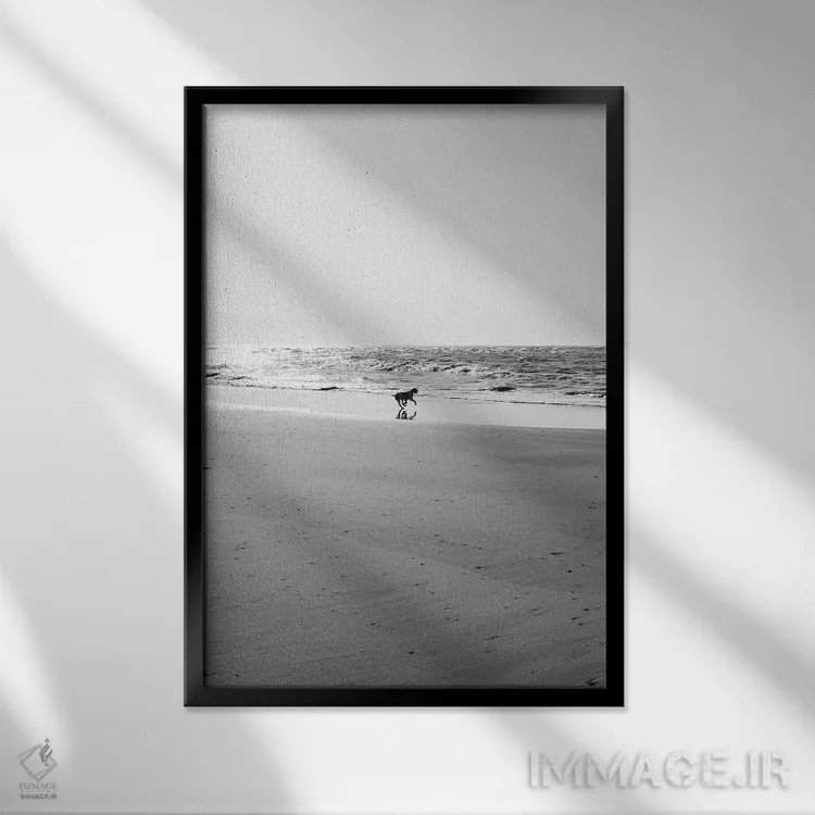 تابلو جزیره سالیوان IX اثر بثانی یانگ - نمای قابدار مشکی