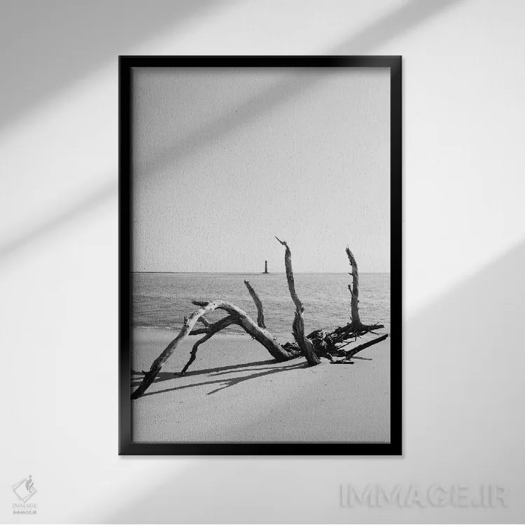 تابلو جزیره سالیوان XIV اثر بثانی یانگ - نمای قابدار مشکی