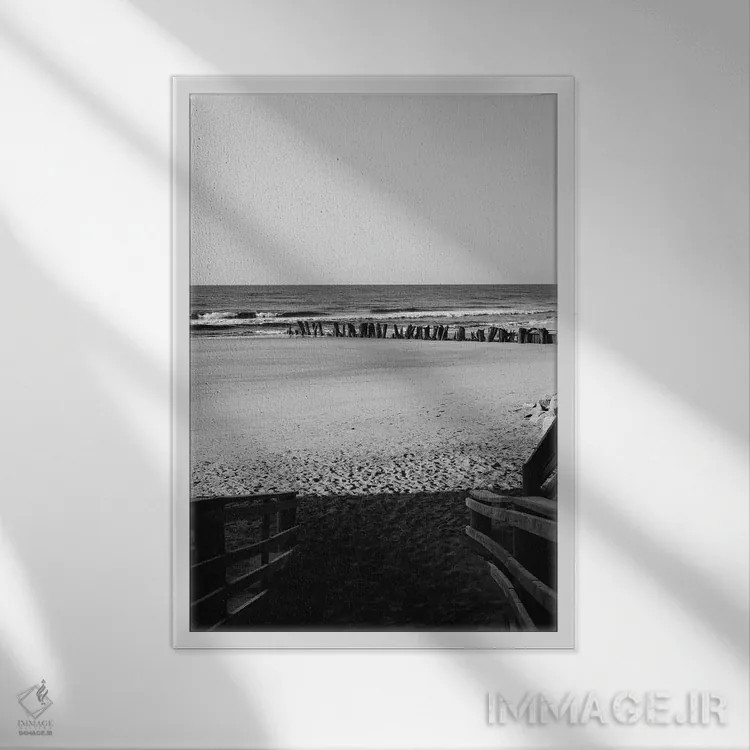 تابلو جزیره سالیوان II اثر بثانی یانگ - نمای قابدار سفید