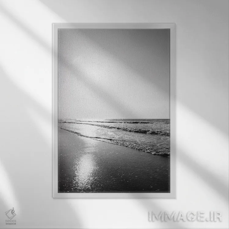 تابلو جزیره سالیوان VII اثر بثانی یانگ - نمای قابدار سفید