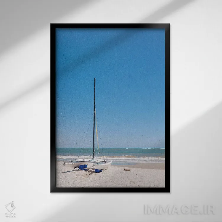 تابلو جزیره سالیوان XXII اثر بثانی یانگ - نمای قابدار مشکی