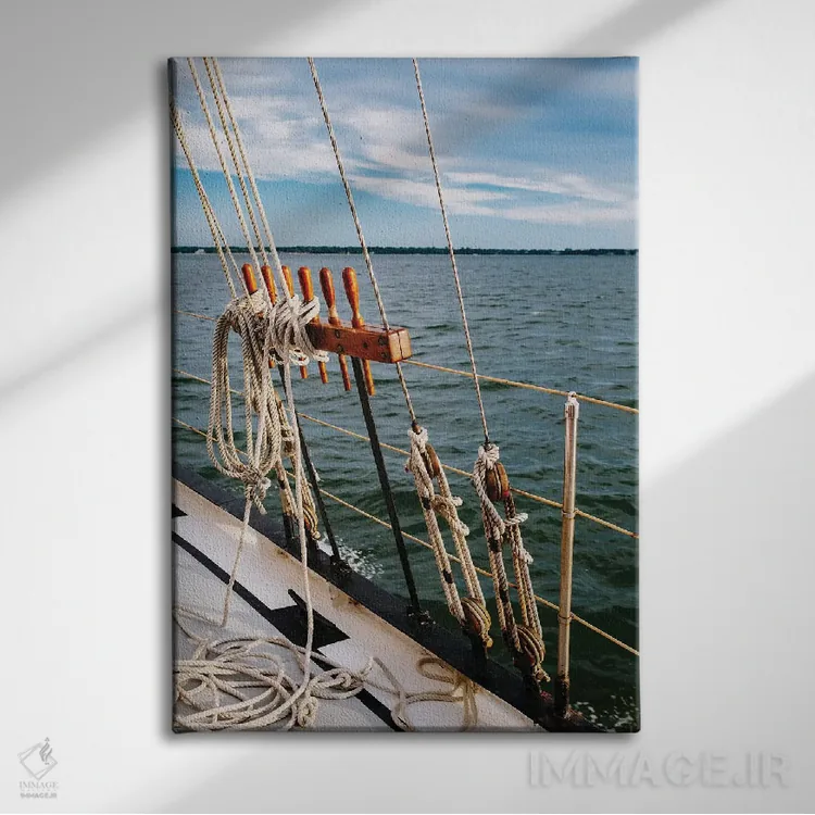 تابلو قایق بادبانی چارلستون IV اثر بثانی یانگ - نمای روبهرو روی دیوار