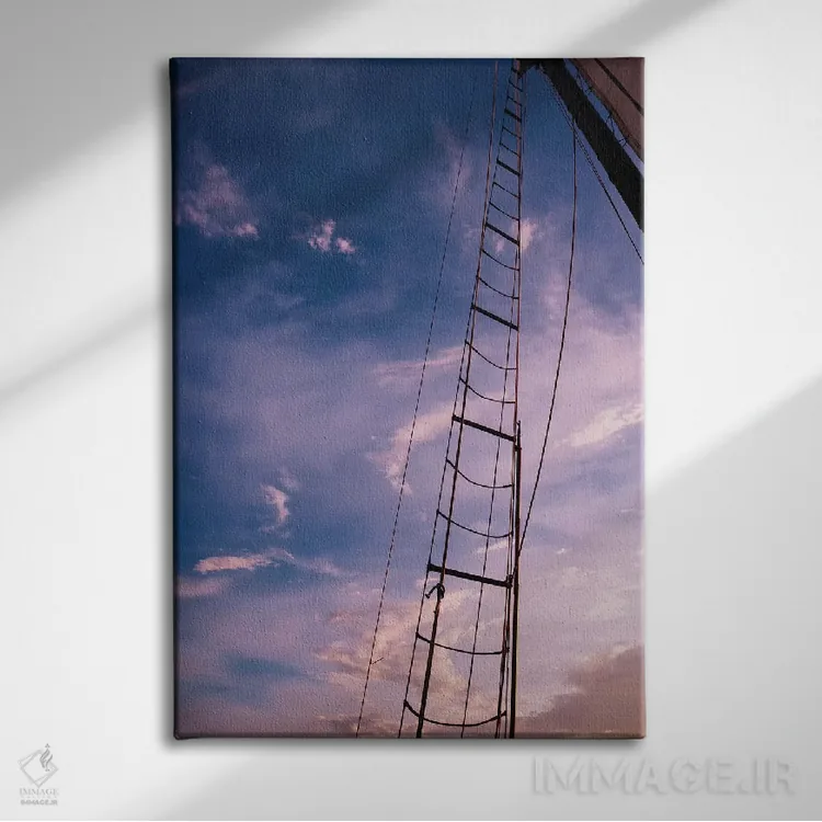 تابلو قایق بادبانی چارلستون IX اثر بثانی یانگ - نمای روبهرو روی دیوار