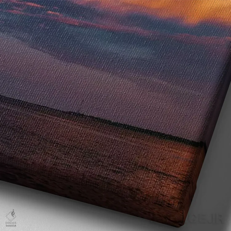 تابلو غروب چارلستون X اثر بثانی یانگ - نمای نزدیک بافت بوم